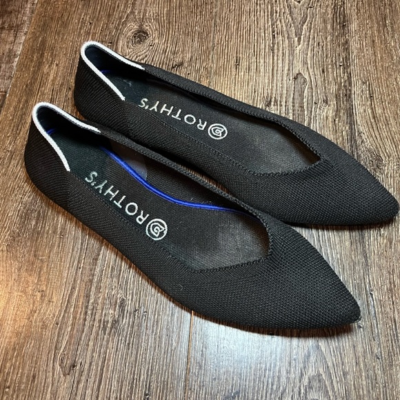 Rothy’s The Point Flat in Classic Black Women’s Size 9 - Picture 7 of 7